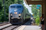 Amtrak 693 approaches Wells